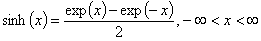 hyperbolic cosine and sine