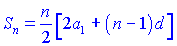 Arithmetic Progression Sum