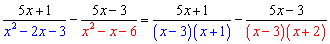 Adding and Subtracting Solution