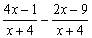 Adding and Subtracting Example