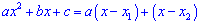 Factor a quadric trinomial