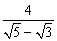 denominators with binomials ex