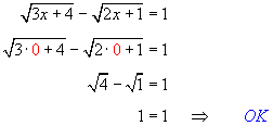 Equations with two radicals