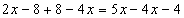 Linear Equation parentheses
