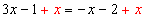 Linear Equation no parentheses