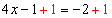 Linear Equation no parentheses