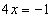 Linear Equation no parentheses