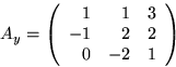 Cramer's Rule solution