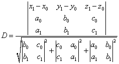 Line point distance