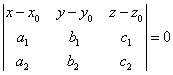 Planes equation