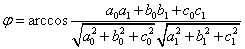 angle between two planes