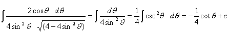 Trigonometric Substitutions solution