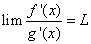 L' Hospital Rule