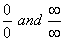 indeterminate forms