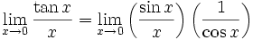 Limits of Trigonometric solution