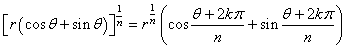 roots of complex numbers