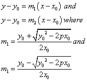 parabola formaula