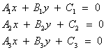 lines in two dimensions