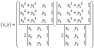 triangle circumcenter