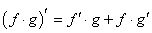 Product rule formula
