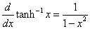hyperbolic derivatives  formula