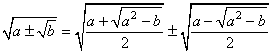 Roots Formula