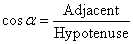 right-triangle formula