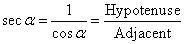 right-triangle formula