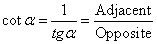 right-triangle formula