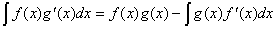 integration by parts