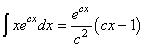 Integral of Exponential Function