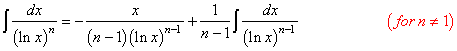 Integral of Logarithmic Function