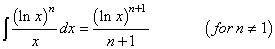 Integral of Logarithmic Function