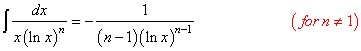 Integral of Logarithmic Function