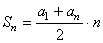 Arithmetic Series Formula