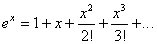 Series for exponential and logarithmic functions