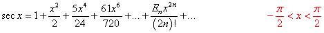Series for trigonometric functions