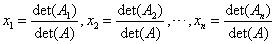 Applications of Determinants
