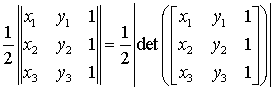 Triangle area