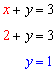 Elimination Method Solution