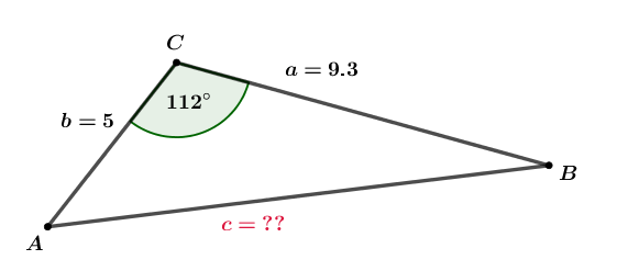 Sine and cosine law problem