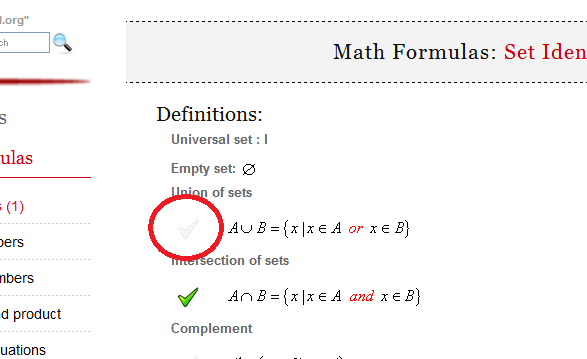 Intermediate Algebra Formulas Chart